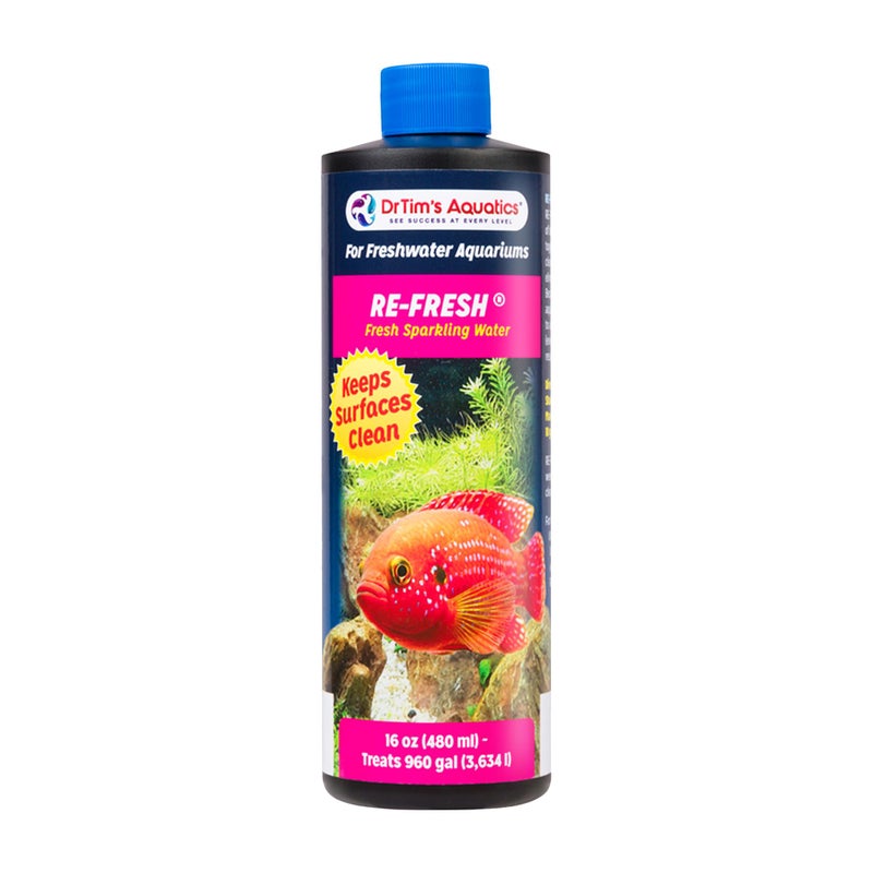 DrTim's Aquatics DrTimâ€™s Aquatics Freshwater RE-Fresh for Natural Fresh Sparkling Water â€“ For Fish Tanks, Aquariums â€“ Reduce Organics, Preserve Clean Waters, Odor Free, Eco-Friendly, 100% Natural â€“ 16 Oz. - Image 1